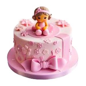 BABY-GIRL-PINK-THEME-CAKE