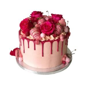 Strawberry Rose Cake