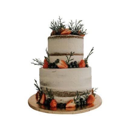 Naked 2 Tier Cake