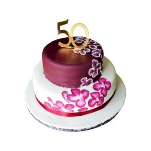 2 Tier Fancy Cake
