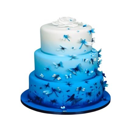 3 Tier Butterfly Cake