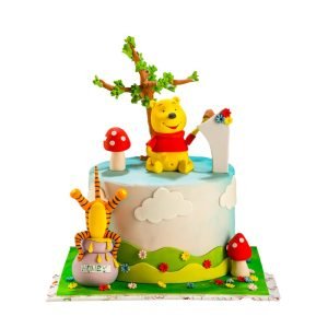 Winnie The Pooh Theme Cake