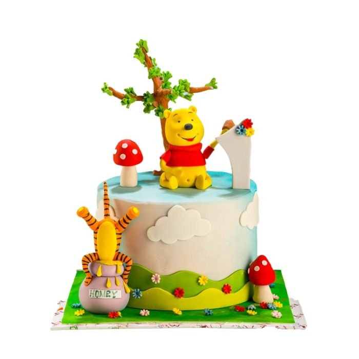 Winnie The Pooh Theme Cake - Mister Berry