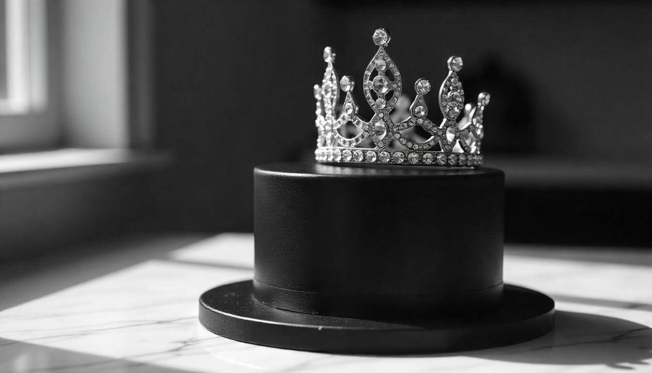 Black Crown Cake
