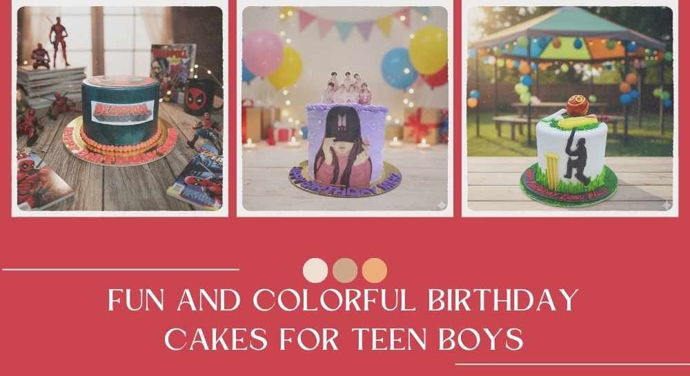 Fun and Colorful Birthday Cakes for Teen Boys | Mister Berry Dubai