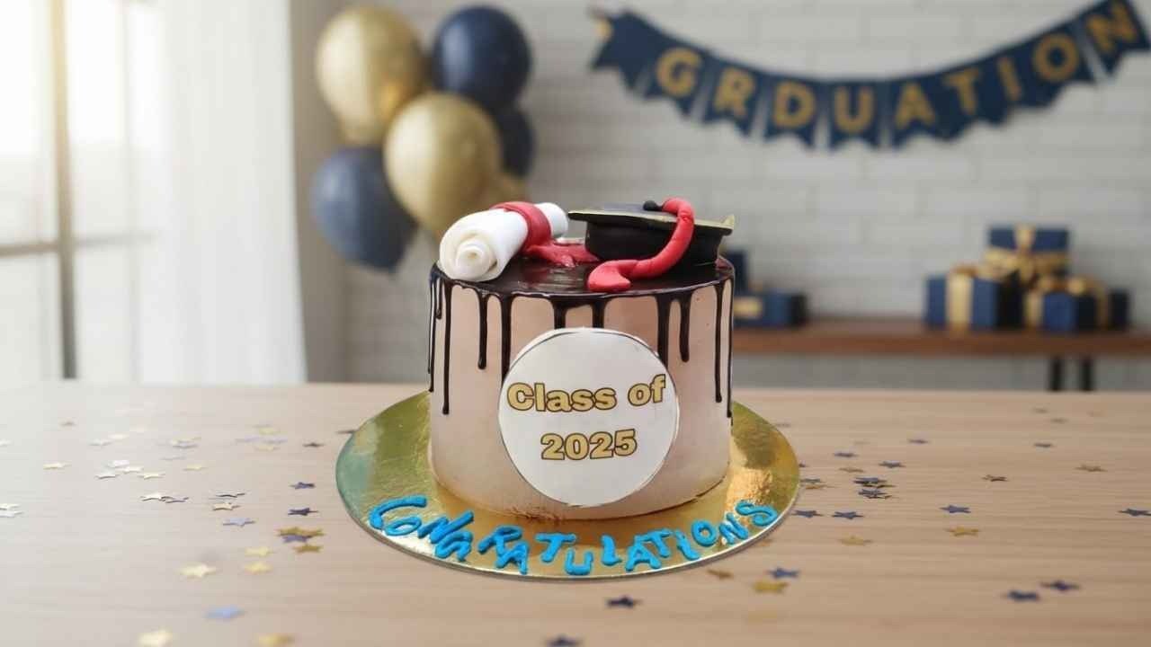 Graduation Drip Cake