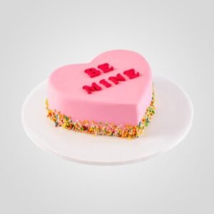 Be Mine Pink Heart Cake