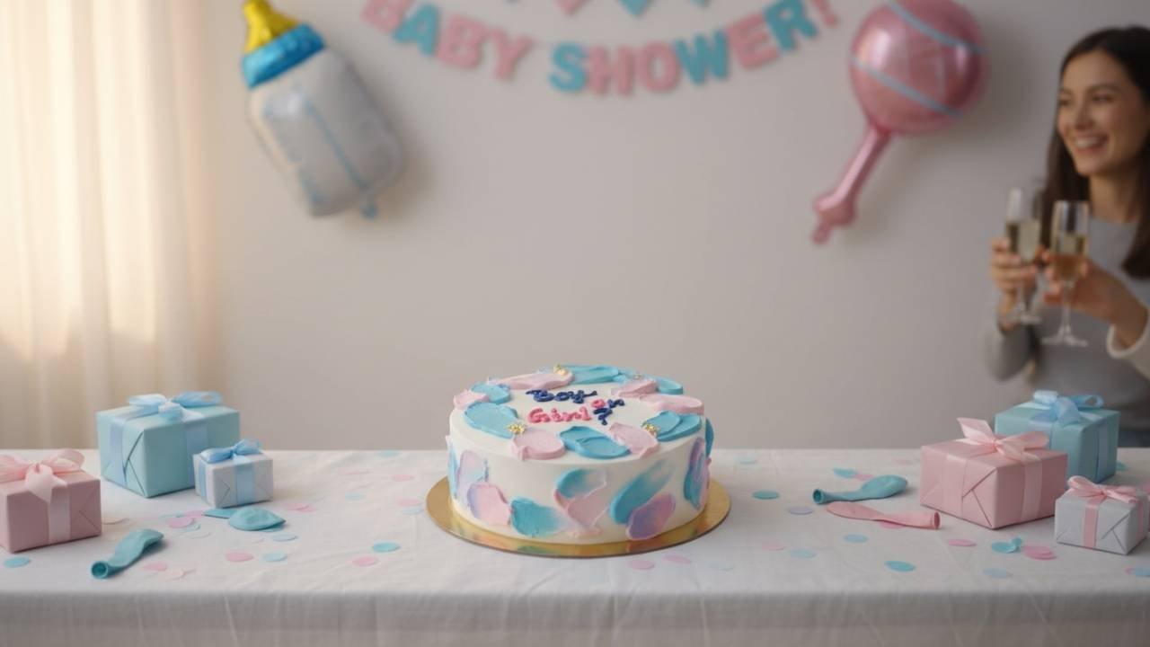 Gender Reveal Cake