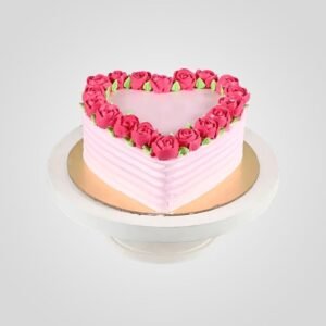 Rose Heart Cake