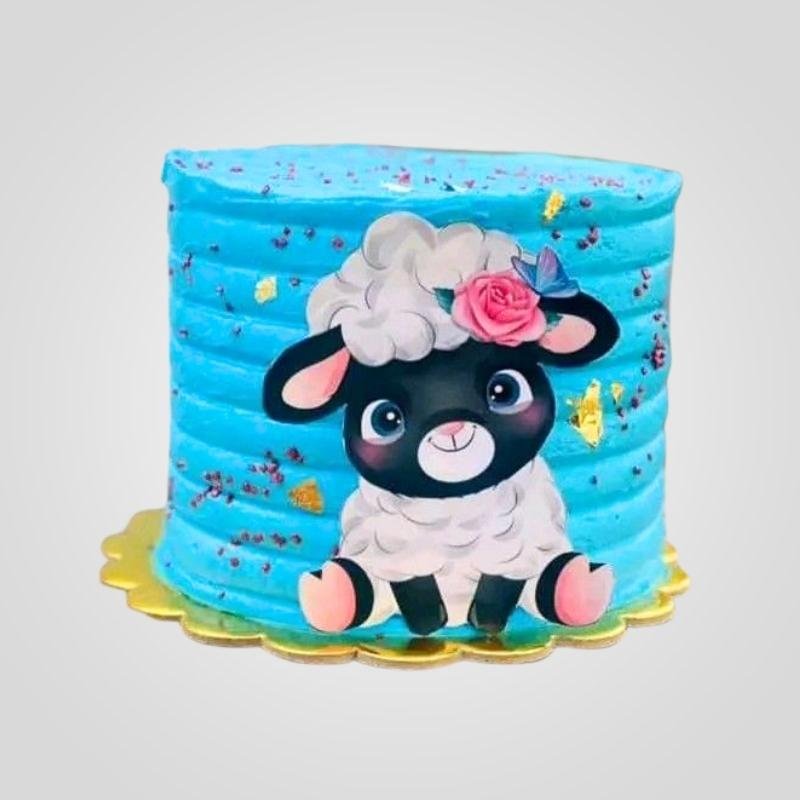 Lamb Print Cake Lamb Print Cake