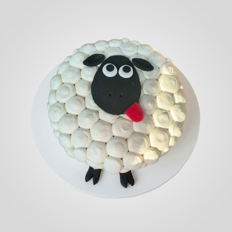 Marshmallow Sheep Cake Marshmallow Sheep Cake