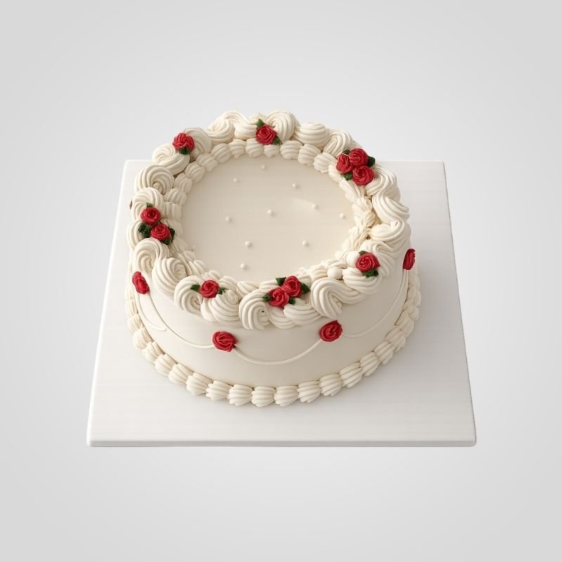 Vintage Lambeth Rose Cake Vintage Lambeth Rose Cake