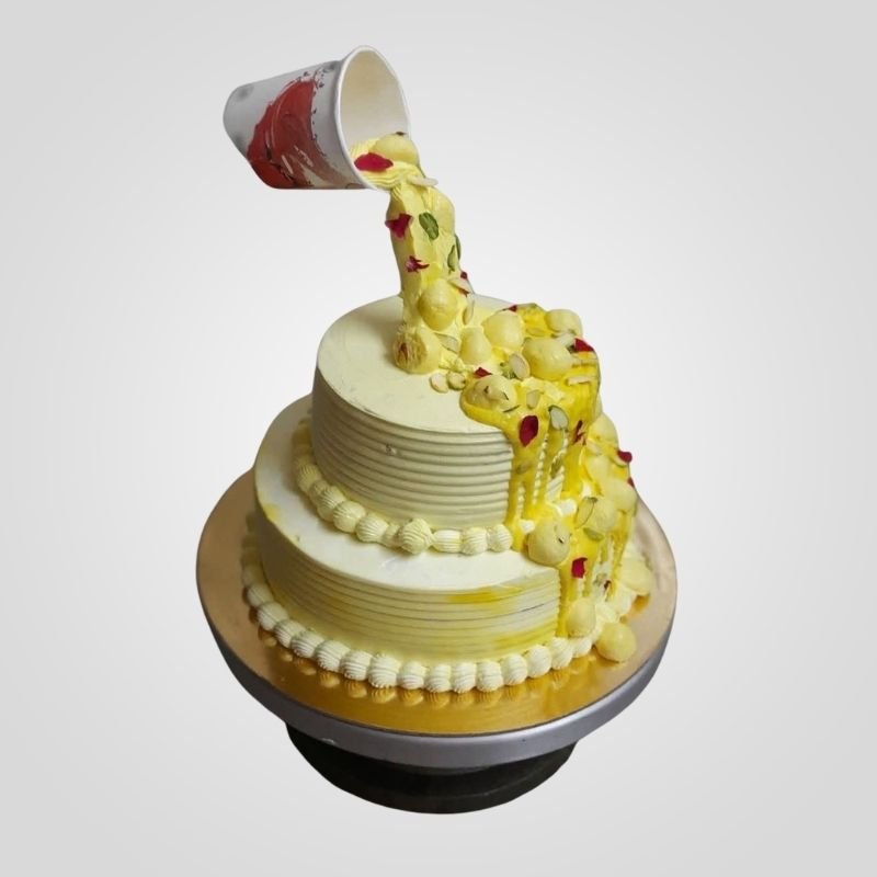 Anti-Gravity Rasmalai Cake Anti-Gravity Rasmalai Cake