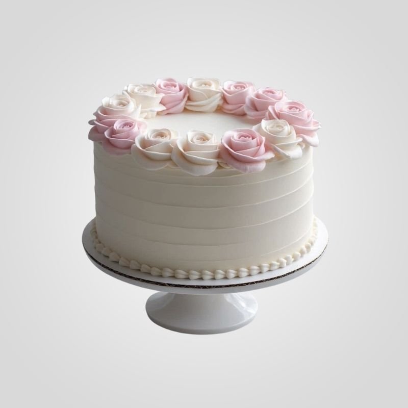 Elegant Rose Crown Cake Elegant Rose Crown Cake