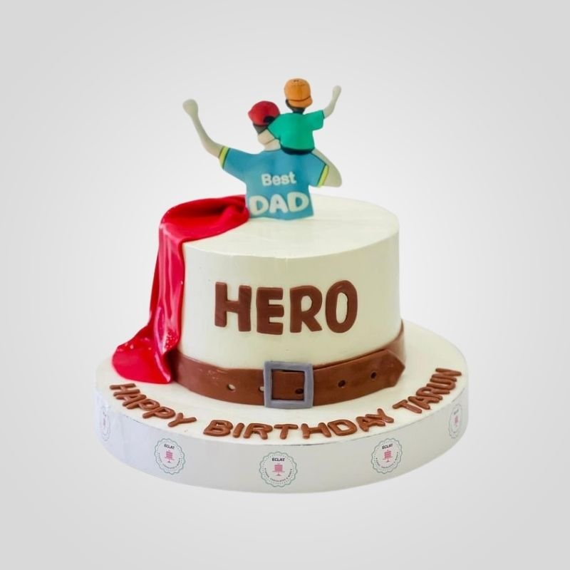 Father and Son Superhero Theme Cake Father and Son Superhero Theme Cake