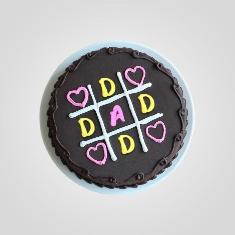 _Noughts and Crosses Truffle Cake Father's Day Noughts and Crosses Truffle Cake