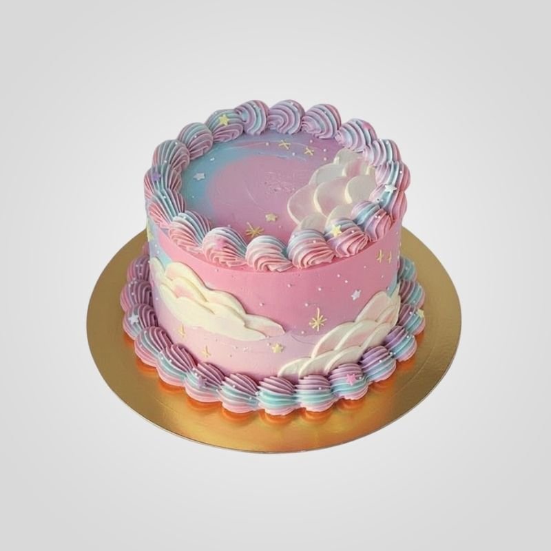 Pastel Dreamscape Cake Pastel Dreamscape Cake