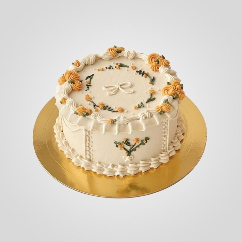Retro Ruffle Garden Cake Retro Ruffle Garden Cake
