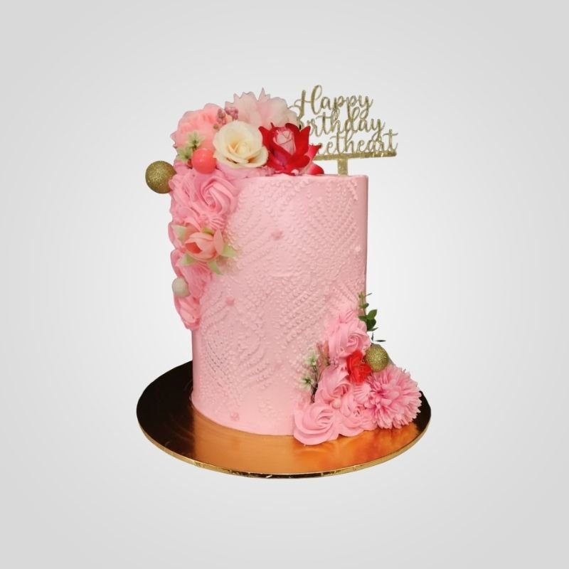 pink lace floral cake pink lace floral cake