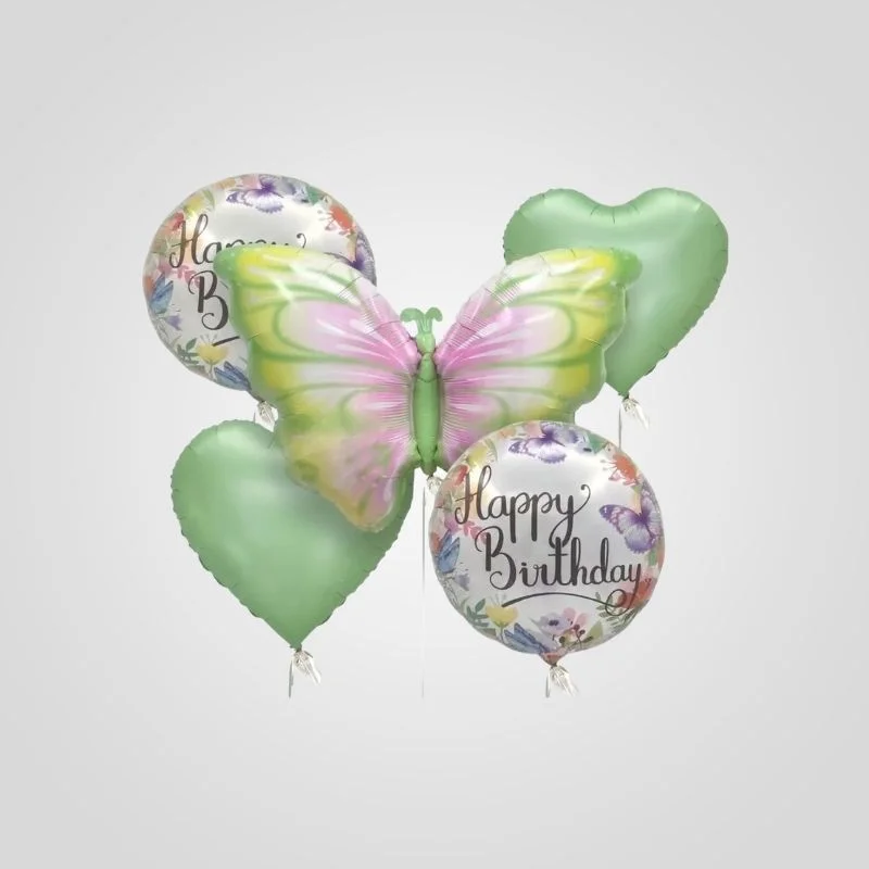 Set of Butterfly Green Ballons
