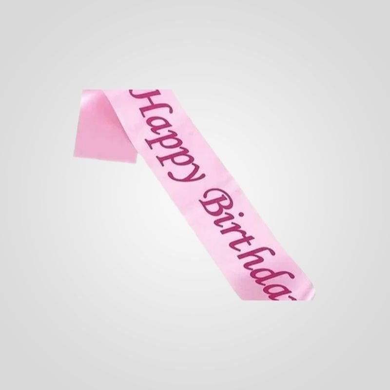 Birthday Sash Pink