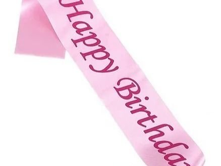Birthday Sash Pink