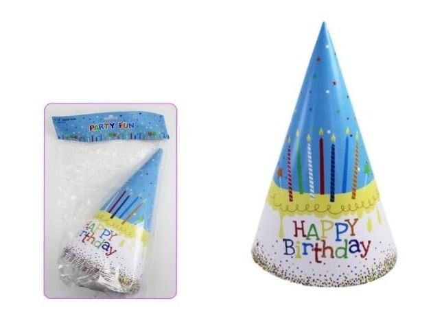 Blue Birthday Party Hat