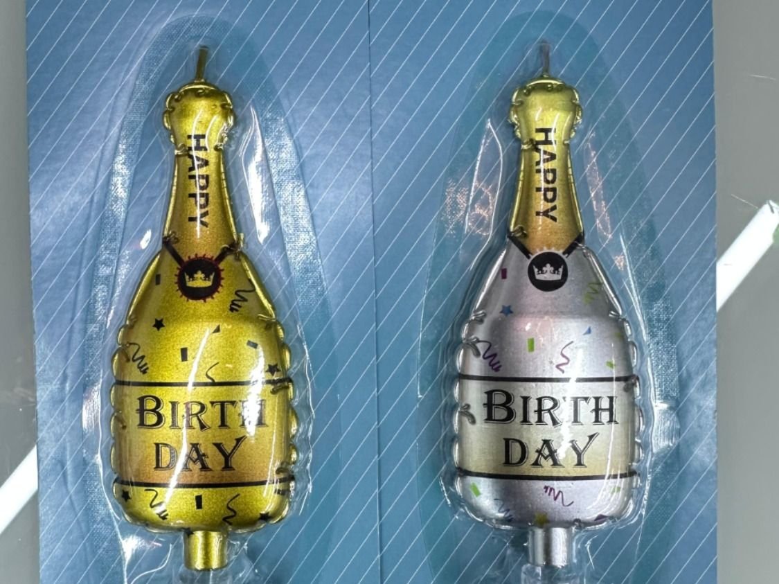 Happy Birthday Bottle Candle