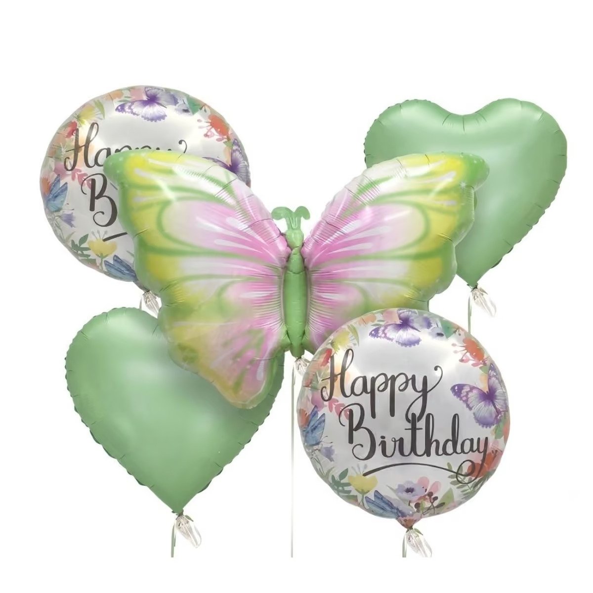 Set of Butterfly Green Ballons