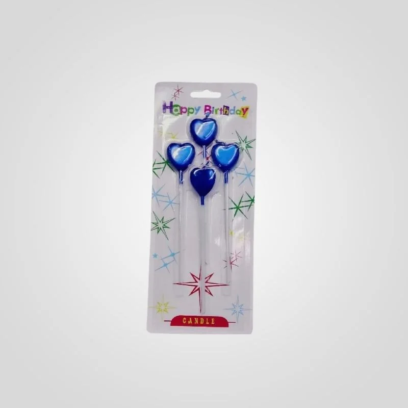 Blue Heart Candles